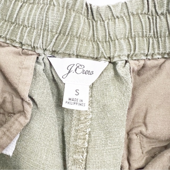 ✅ J.Crew Seaside short in linen blend Item J2325 OLIVE GREEN SIZE SMALL - Picture 3 of 9